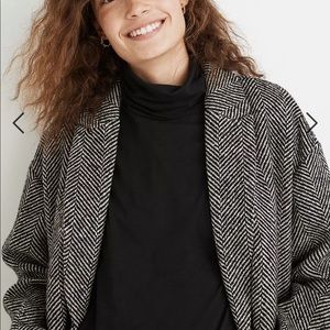 Madewell Herringbone Woodhull Coat